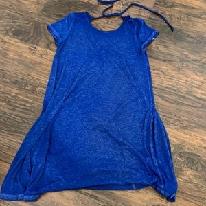 Royal blue t shirt dress